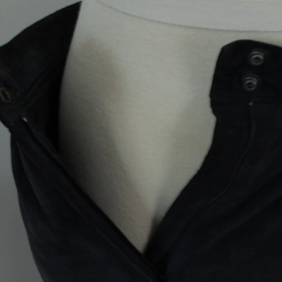 1980’s Black Suede Danier Pants with Pleats and Cuffs - Picture 6 of 6